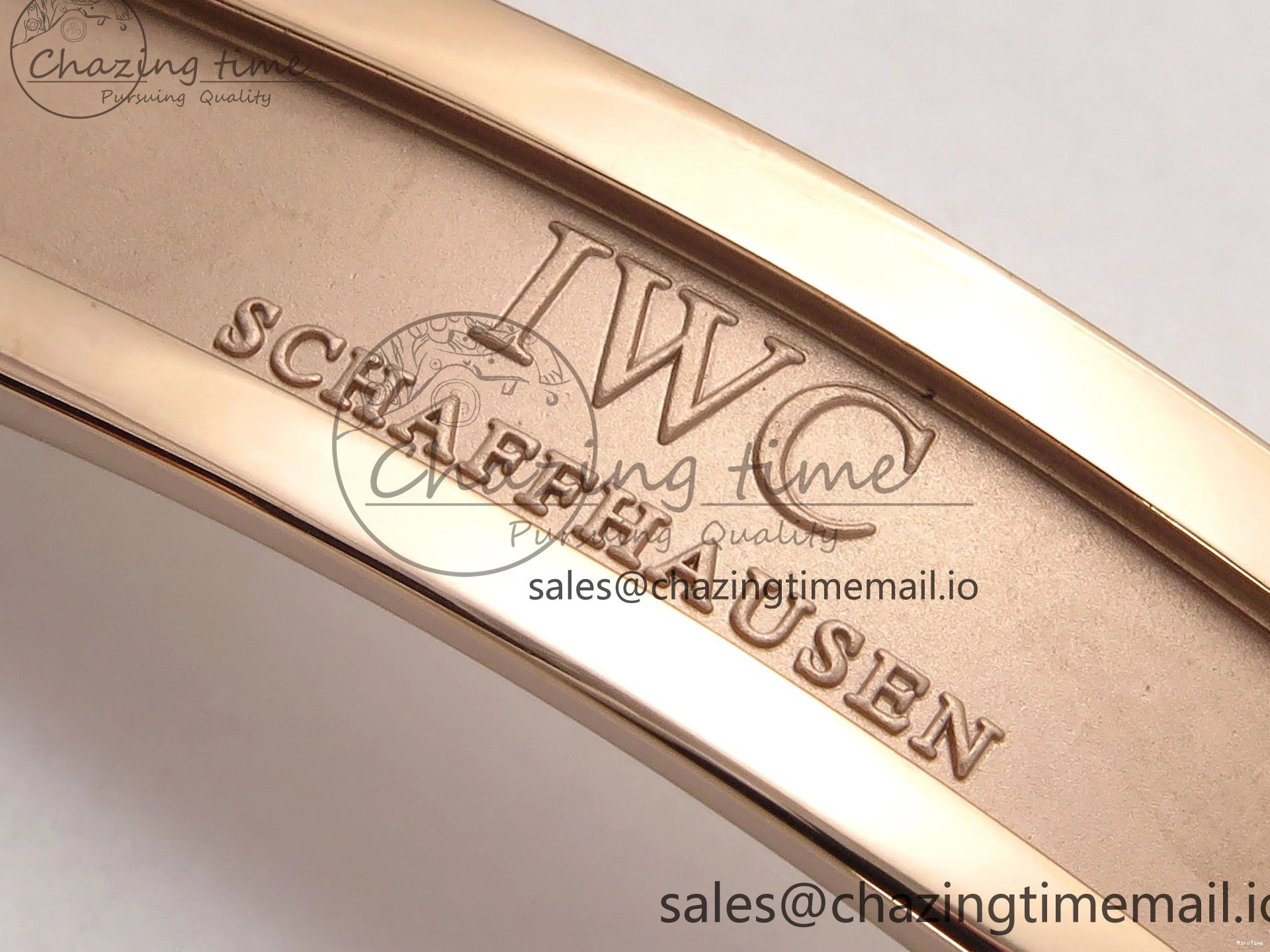 MIROTIME 0110 Portugieser Automatic 42mm RG APSF 1:1 Best Edition Black Dial on Black Leather Strap A Original 7007